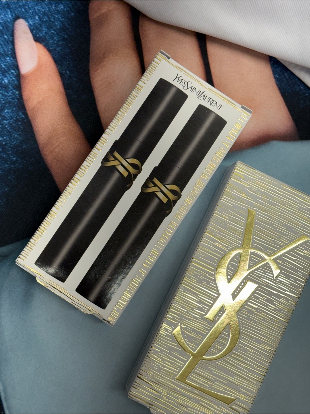 (new+box) Yves Saint Laurent set of (2) Black Mascara Set new in box - Picture 5 of 6